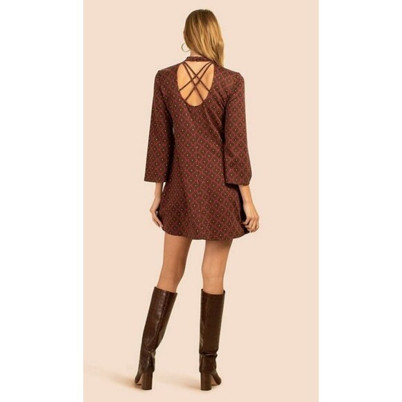 💕TRINA TURK💕 Leela Dress ~ Flower Bazaar Knit Jaquard Phlox Print Large L NWT - Picture 5 of 13